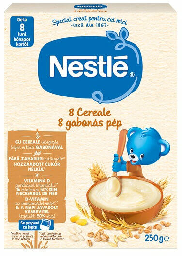 NESTLE Cereale cu vitamine si minerale, +8 luni, 250 g, Nestle (Cereale  bebelusi) - Preturi