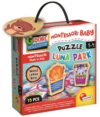 Montessori baby fa puzzle - Vidámpark (LIS96855)