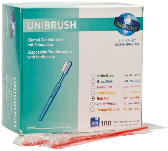 Vásárlás: Unigloves Unibrush egyszerhasználatos fogkefe fogkrémmel 100db  Fogkefe árak összehasonlítása, Unibrush egyszerhasználatos fogkefe  fogkrémmel 100 db boltok