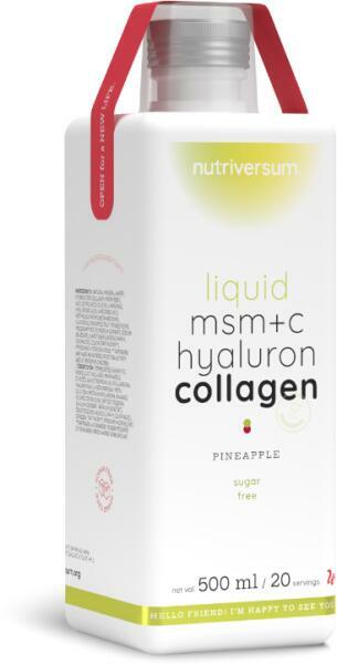 Liquid MSM+C Hyaluron Collagen ananász 500 ml