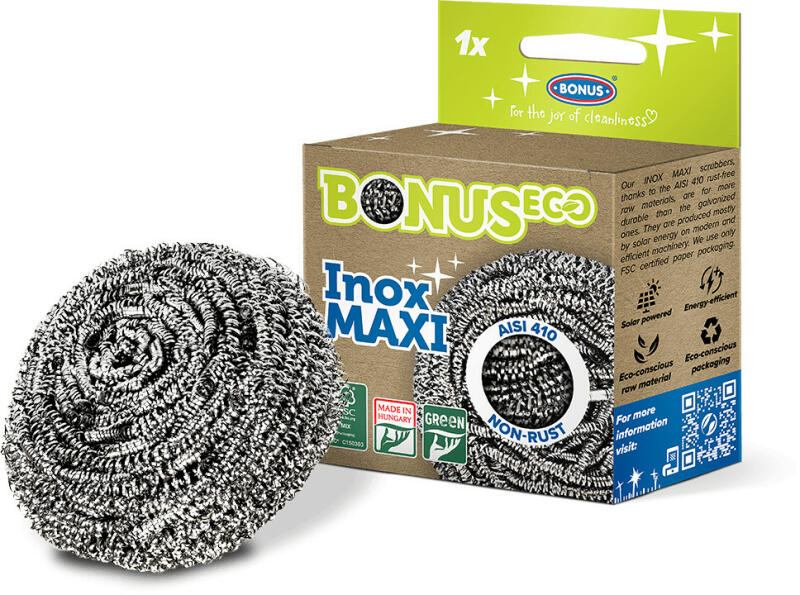 Bonus Inox Maxi Spirál Dörzsi
