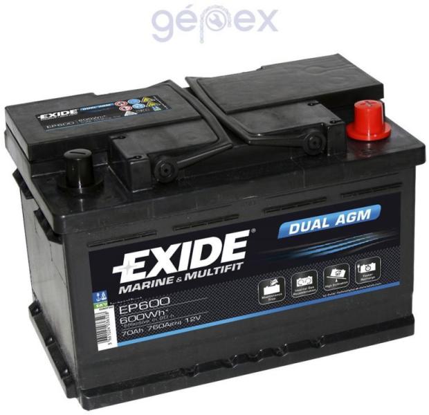 Exide DUAL AGM 70Ah 760A (EP600) (Acumulator auto) - Preturi