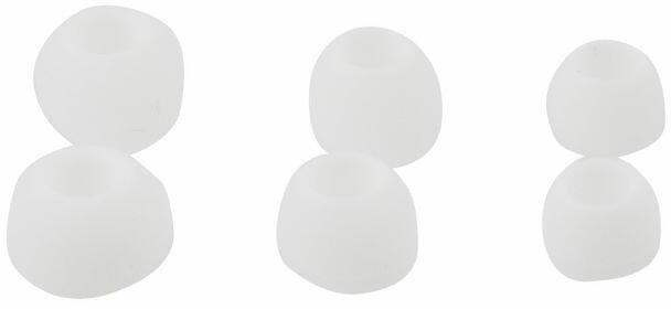 Fülhallgató gumi - 3 pár (3 méretben) szilikon, fehér