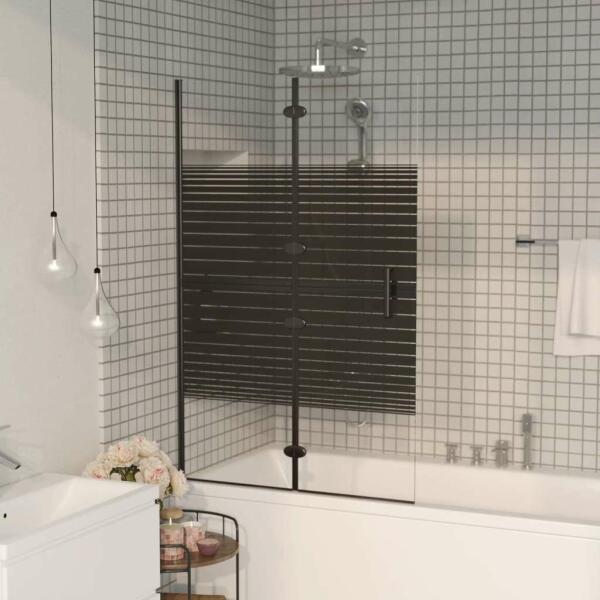 Vásárlás: vidaXL fekete ESG zuhanykabin összecsukható ajtóval 80 x 140 cm  (150740) Zuhanykabin árak összehasonlítása, fekete ESG zuhanykabin  összecsukható ajtóval 80 x 140 cm 150740 boltok