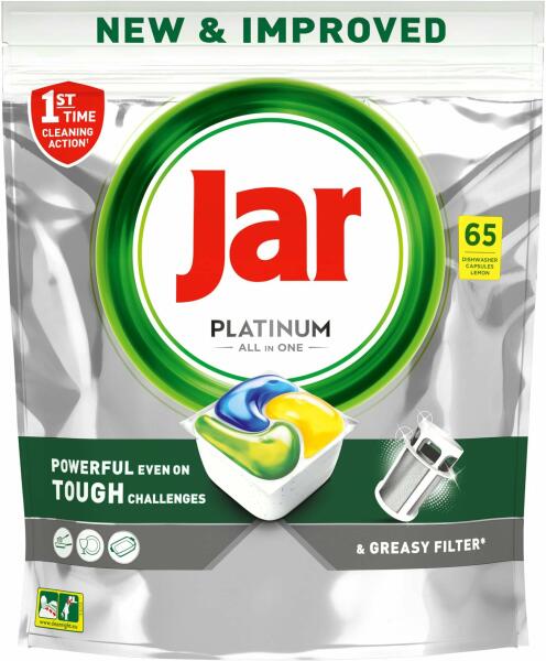 Vásárlás: Jar Platinum All in One Lemon mosogatógép kapszula (65db) Gépi  mosogatószer, öblítőszer árak összehasonlítása, Platinum All in One Lemon mosogatógép  kapszula 65 db boltok