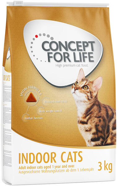 Vásárlás: Concept for Life 3kg Concept for Life Indoor Cats száraz  macskatáp - javított receptúra Macskaeledel árak összehasonlítása, 3 kg  Concept for Life Indoor Cats száraz macskatáp javított receptúra boltok