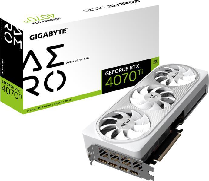 GIGABYTE GeForce RTX 4070 Ti AERO OC V2 12G (GV-N407TAERO OCV2