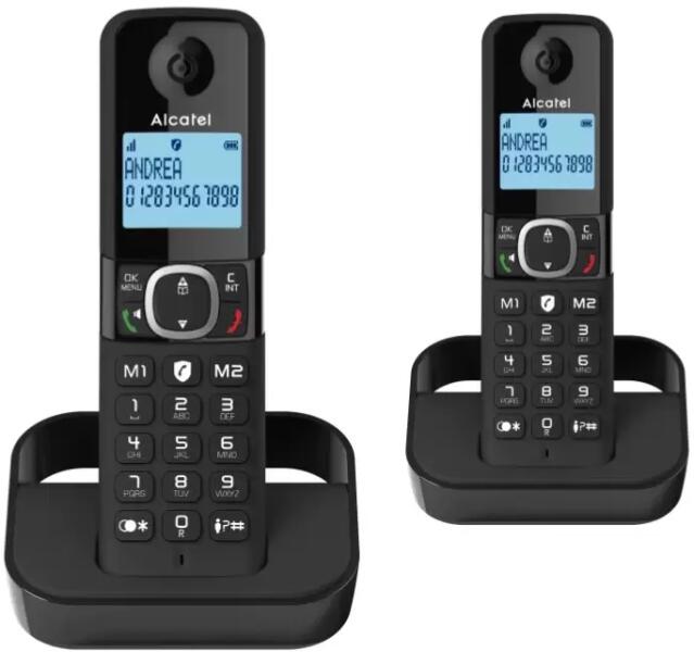 Vásárlás: Alcatel Fekete F860 DUO Hordozható vezetékes Dect telefon  (126421) - Vezetékes telefonok (126421) Telefonkészülék árak  összehasonlítása, Fekete F 860 DUO Hordozható vezetékes Dect telefon 126421  Vezetékes telefonok 126421 boltok
