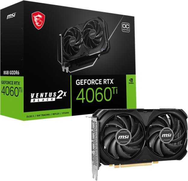 GeForce RTX 4060 Ti VENTUS 2X BLACK OC 8GB GDDR6 128bit (V515-017R)