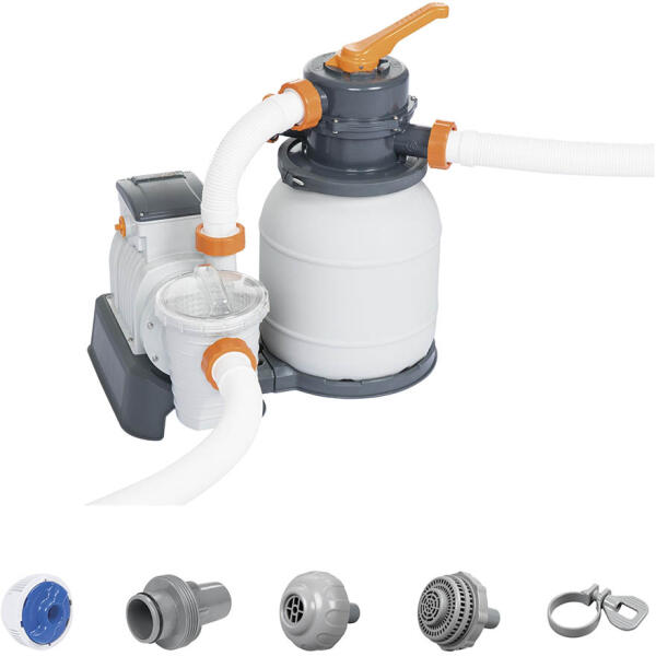 Flowclear homokszűrő 5,6 m3/h ChemConnect vegyszeradagolóval (VPA 032)