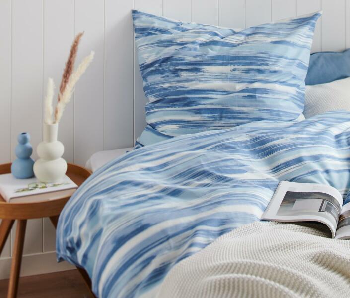 Vásárlás: Tchibo Renforcé ágynemű, mintás, kétszemélyes Kék-fehér  akvarellminta Ágyneműhuzat árak összehasonlítása, Renforcé ágynemű mintás  kétszemélyes Kék fehér akvarellminta boltok