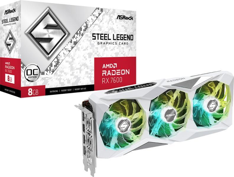 RX 7600 Steel Legend 8GB OC (RX7600 SL 8GO)