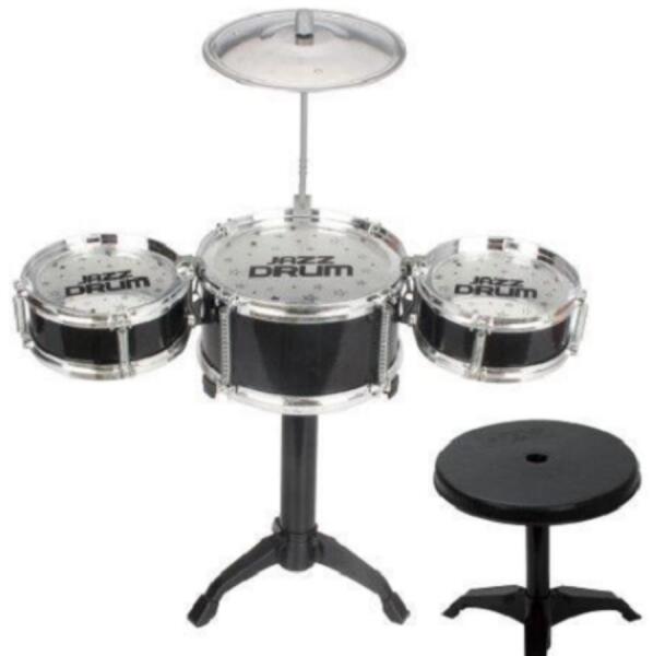 Jazz Drum 4 részes állványos játék dobfelszerelés dobszékkel (MKM961429)