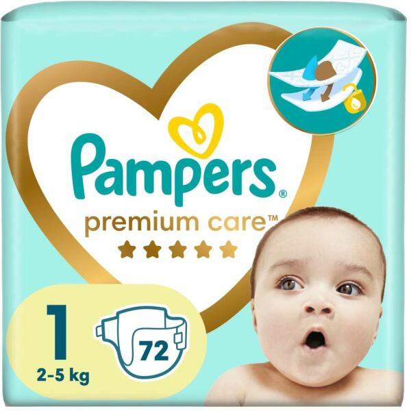 Vásárlás: Pampers Premium Care 1 2-5 kg 72 db Pelenka árak  összehasonlítása, Premium Care 1 2 5 kg 72 db boltok