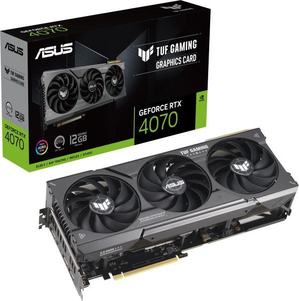 新品未使用 ASUS TUF Gaming GeForce RTX4070Ti ASUS TUF Gaming GeForce RTX 4070 OC 12G GDDR6X (TUF-RTX4070-O12G