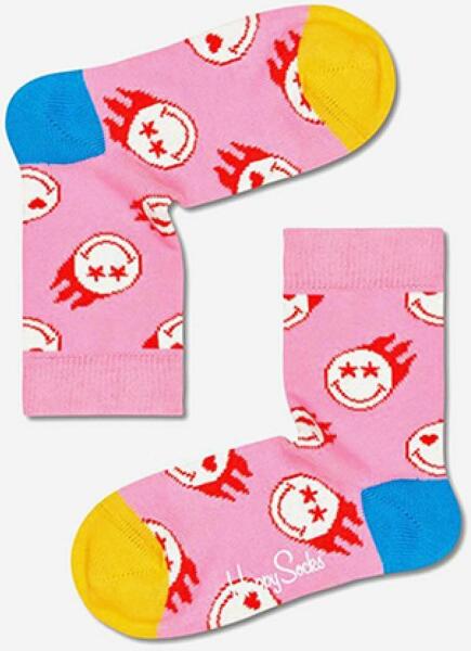 Vásárlás: Happy Socks gyerek zokni Flaming SmileyWorld rózsaszín,  KSMY01-3000 - rózsaszín 33/35 Gyerek zokni árak összehasonlítása, gyerek zokni  Flaming SmileyWorld rózsaszín KSMY 01 3000 rózsaszín 33 35 boltok