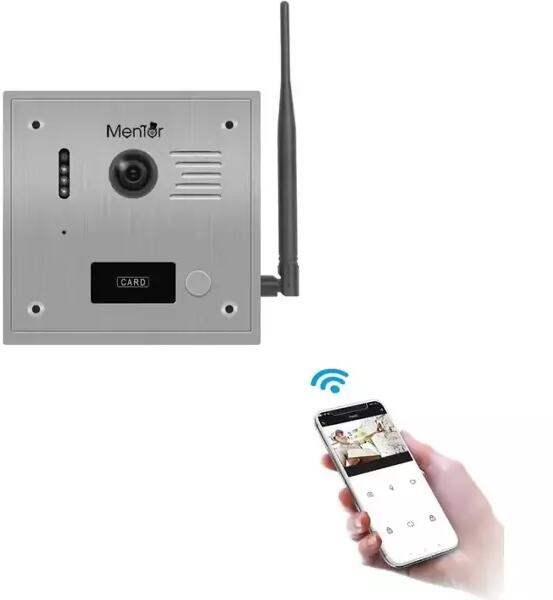 Philips VideoInterfon Smart wireless WiFi Mentor SY067 antena Full-HD 2MP  IP65 acces Aplicatie/Card/Parola/Buton (MMDSY067-123421) (Interfon) -  Preturi