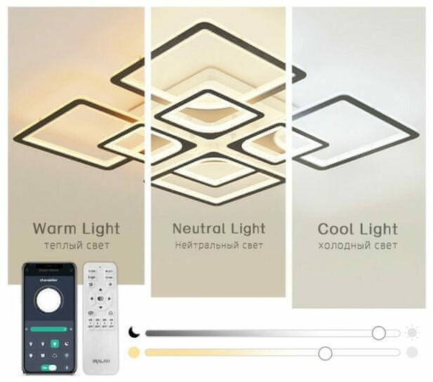 Vásárlás: Sumker 5 Részes LED Mennyezeti Lámpa 3 Színhőmérséklet APP  Vezérléssel 6108-5 Fali- és mennyezeti lámpa, csillár árak  összehasonlítása, Sumker 5 Részes LED Mennyezeti Lámpa 3 Színhőmérséklet  APP Vezérléssel 6108 5 boltok