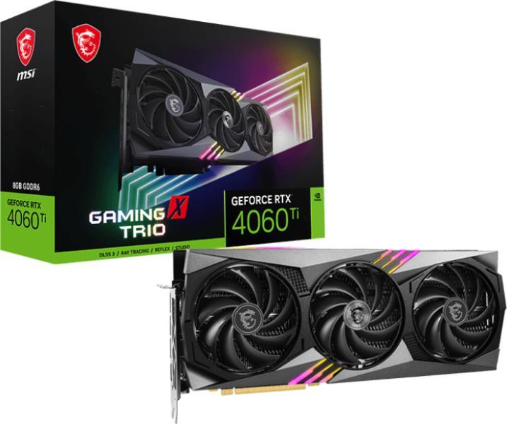 MSI GeForce RTX 4060 Ti VENTUS 2X BLACK OC 16GB GDDR6 128bit (V517