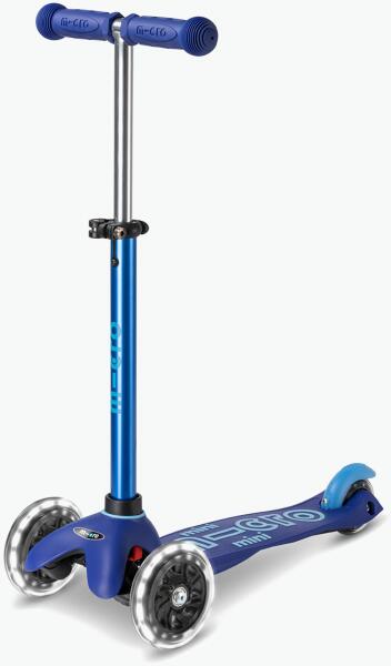 Micro Copii Micro Mini Mini Deluxe LED tricicleta scuter albastru MMD142  (Trotineta) - Preturi