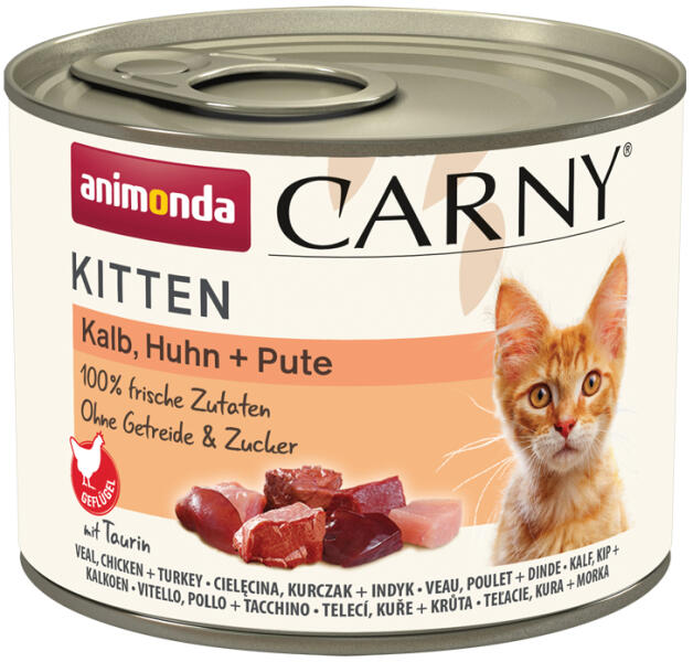 Carny Kitten veal, poultry & turkey 200 g