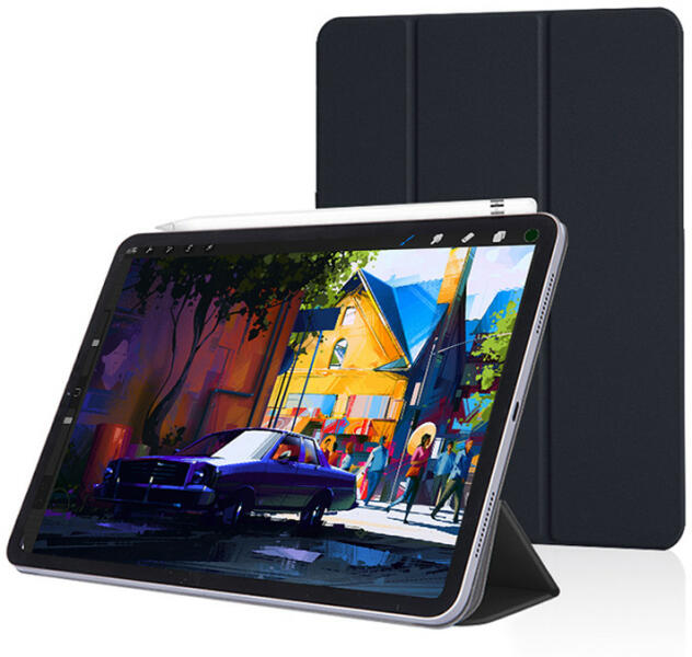 Vásárlás: DEVIA Apple iPad Pro 12.9 (2020/2021/2022) tablet tok (Smart  Case) on/off funkcióval, mágneses töltővel - Devia Intelligent Both Sides  Magnetic Leather Case - fekete - bluedigital Mobiltelefon tok árak  összehasonlítása, Apple