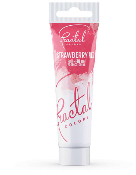 gél állagú ételszínezék - Strawberry Red - Eper piros