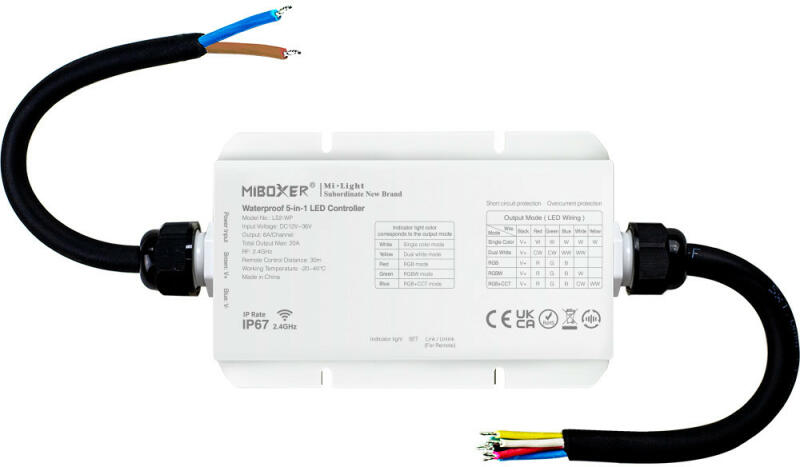 Vásárlás: MiBoxer 5az1-ben LED szalag Zóna Vezérlő vízálló IP67 DC12-36V  20A (futls2-wp) LED rendszer tartozék árak összehasonlítása, MiBoxer 5 az 1  ben LED szalag Zóna Vezérlő vízálló IP 67 DC 12 36