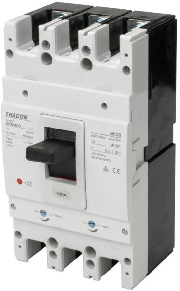 Vásárlás: Tracon AKM4-630, Kompakt megszakító 3P, 630A, Ir=(0, 8-1, 0)In,  400/415V, 50/60Hz, Icu=50kA, Ics=35kA (AKM4-630) Kismegszakító,  szalagbiztosíték, fogyasztásmérő árak összehasonlítása, Tracon AKM 4 630  Kompakt megszakító 3 P 630 A Ir 0