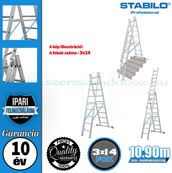 Vásárlás: KRAUSE Stabilo 3x14 step (123367/133724) Létra, fellépő árak  összehasonlítása, Stabilo 3 x 14 step 123367 133724 boltok