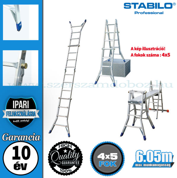 Vásárlás: KRAUSE Stabilo 4x5 step (133960/123572) Létra, fellépő árak  összehasonlítása, Stabilo 4 x 5 step 133960 123572 boltok