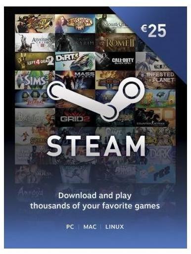 Valve Steam Wallet Card