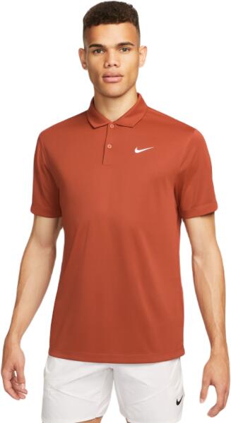 Nike Tricouri polo bărbați "Nike Court Dri-Fit Solid Polo - rugged  orange/white (Tricou sport barbati) - Preturi