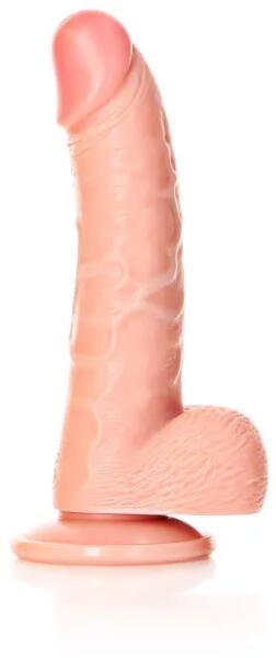 Curved tapadótalpas, herés realisztikus dildó 15,5 cm