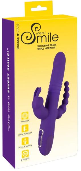 Thrusting Pearl Triple Vibrator