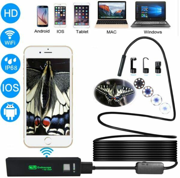 Vásárlás: Endoszkóp kamera WiFi-s (iPhone, Android, PC), 8mm, (2 méter)  IP68, lágy kábel Vizsgálókamera, endoszkópkamera árak összehasonlítása,  Endoszkóp kamera WiFi s iPhone Android PC 8 mm 2 méter IP 68 lágy kábel  boltok
