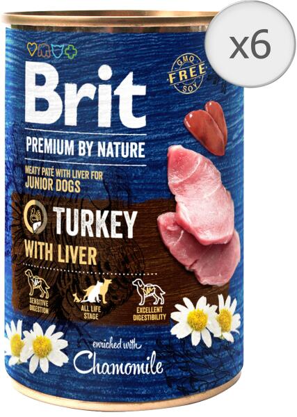 Premium By Nature Turkey & Liver 6x400 g