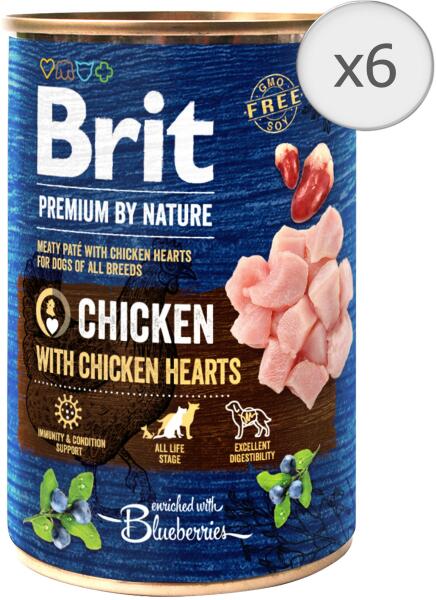 Premium by Nature Chicken & Hearts 6x400 g