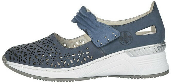 RIEKER Pantofi dama, Rieker, N4367-14-Albastru, casual, piele naturala, cu  platforma, albastru (Marime: 39) (Pantof dama) - Preturi