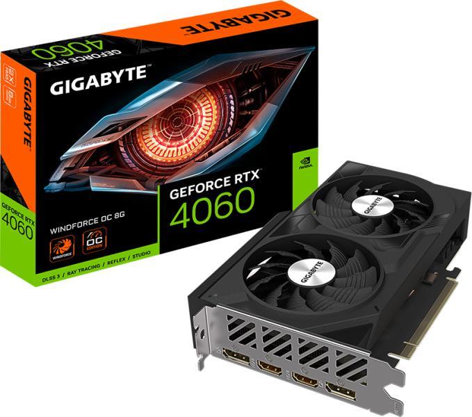 GeForce RTX 4060 WINDFORCE OC 8G (GV-N4060WF2OC-8GD)