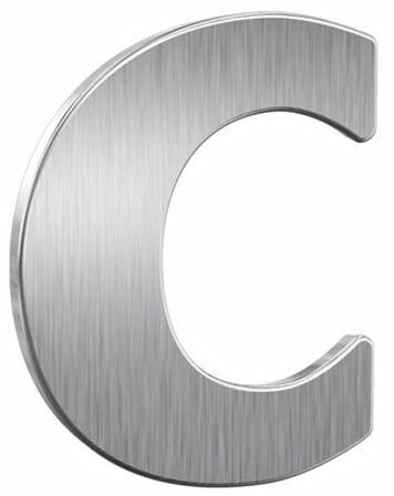 HN 150 c nemesacél házszám (inox)