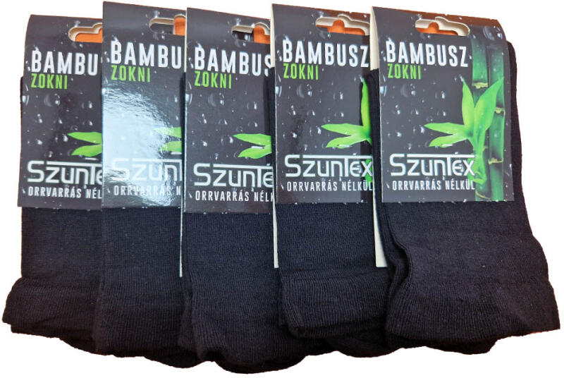 Vásárlás: SZUNTEX bambusz Gyógyzokni gumi nélküli fekete színben 5 PÁR  43-44 46171 Férfi zokni árak összehasonlítása, bambusz Gyógyzokni gumi  nélküli fekete színben 5 PÁR 43 44 46171 boltok