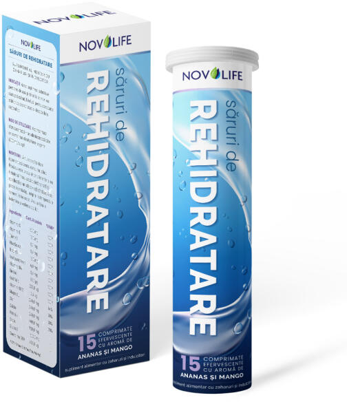 Novolife NOVOLIFE Saruri de Rehidratare cu Aroma de Ananas si Mango, 15 ...