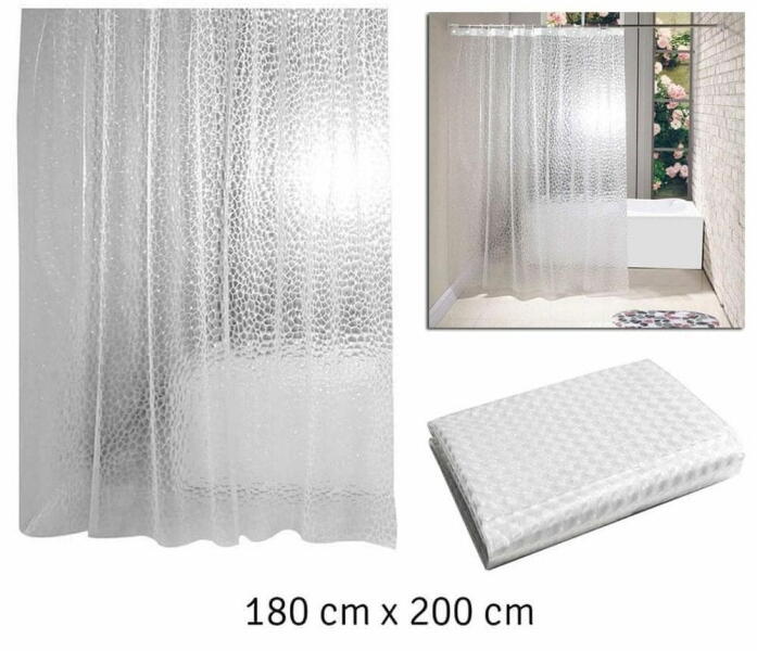 Vásárlás: aptel Univerzális 3D PEVA függöny zuhanyzókhoz és fürdőkádhoz  180x200cm Zuhanyfüggöny árak összehasonlítása, aptel Univerzális 3 D PEVA  függöny zuhanyzókhoz és fürdőkádhoz 180 x 200 cm boltok