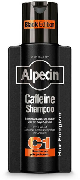 Alpecin - Sampon Alpecin Caffeine C1 Black Edition pentru reducerea caderii  parului, 250 ml - vitaplus (Sampon) - Preturi