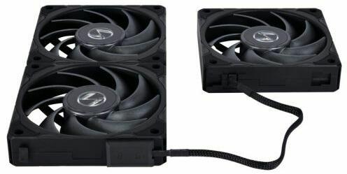 UNI FAN P28 PWM 3-pack 120mm black (UF-P28120-3B)