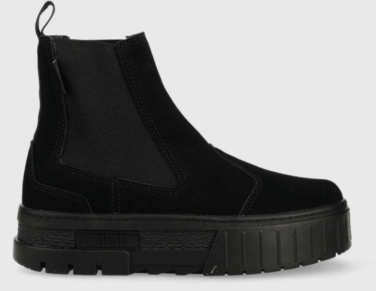 Vásárlás: PUMA magasszárú cipő velúrból fekete, női, platformos - fekete Női  38.5 Női bokacsizma árak összehasonlítása, magasszárú cipő velúrból fekete  női platformos fekete Női 38 5 boltok