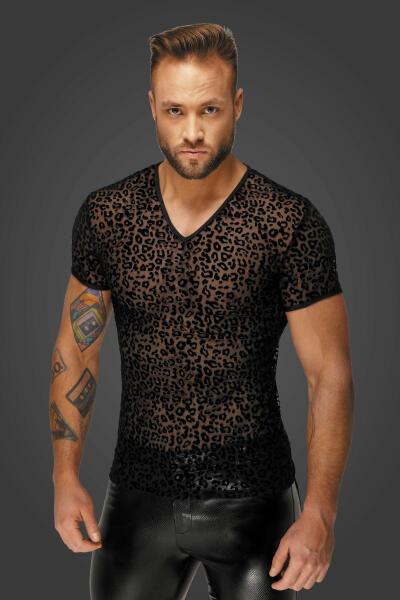 Vásárlás: Noir Handmade H071 Leopard Flock V-Neck T-Shirt L Boxer, férfi  alsó árak összehasonlítása, H 071 Leopard Flock V Neck T Shirt L boltok