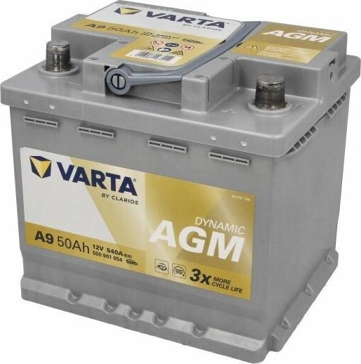 Silver Dynamic AGM 50Ah right+ (550 901 054 J382)