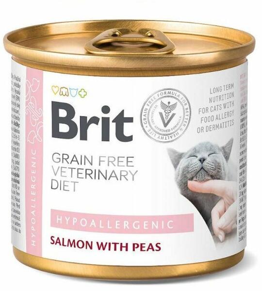 Grain Free Veterinary Diet Hypoallergenic salmon & pea 200 g